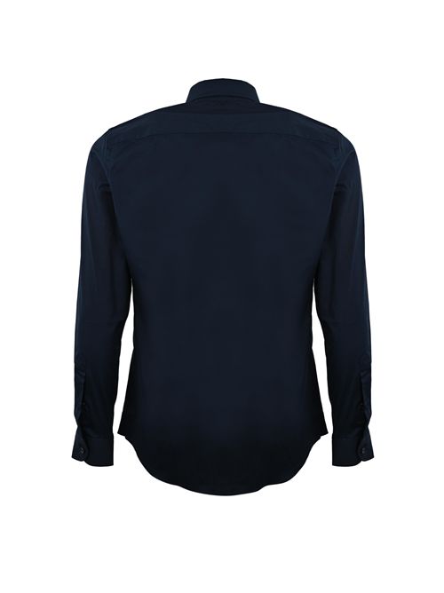 Camicia con collo alla francese stretch Blu FAY | NCMA152259SORMU807